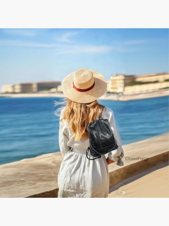 Small Vegan Leather Anti-theft Backpack Purse 3-Way Wear Travel Satchel main image 7